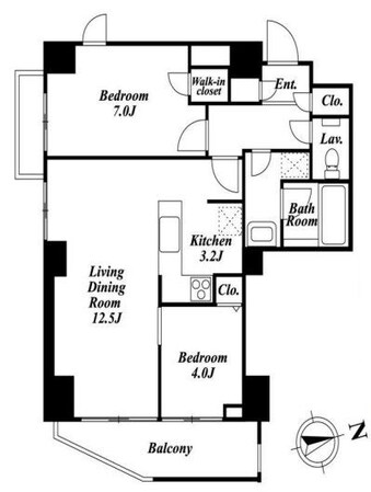 ダイアパレス蔵前の物件間取画像
